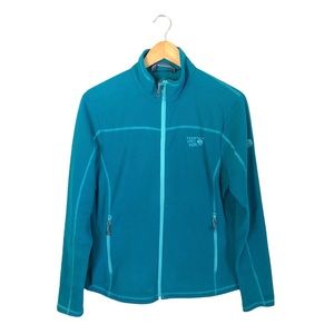 Mountain Hardwear Women’s Lightweight Teal Fleece Jacket - Women's Large